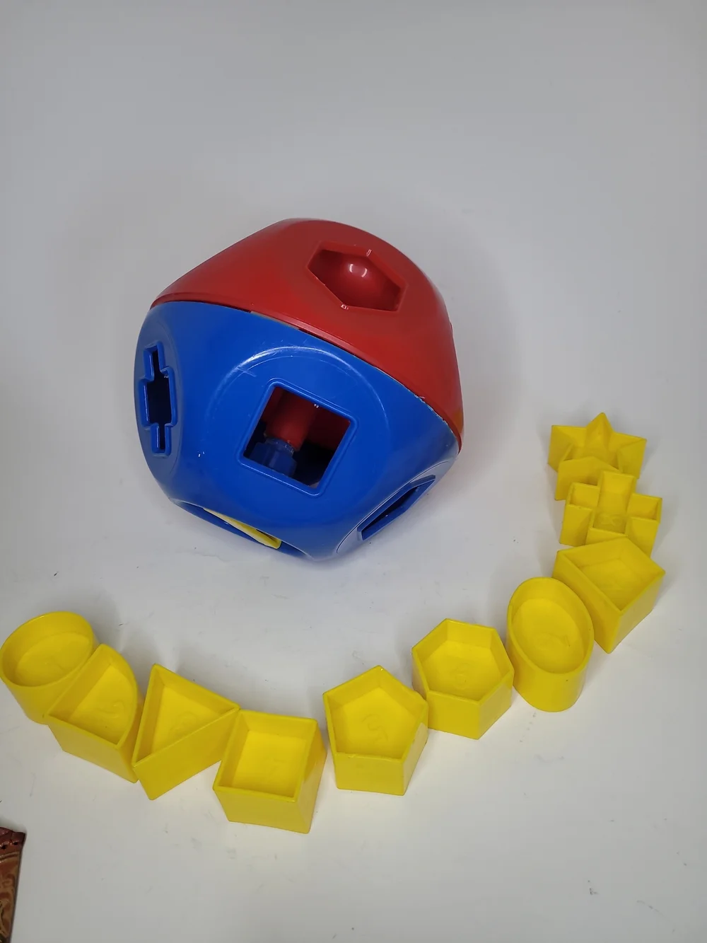 Vintage Tupperware SHAPE-O-BALL Classic Tupper Toys Shape Sorter Complete